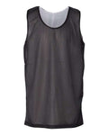 Badger Youth Pro Mesh Reversible Tank Top - Black/ White Front