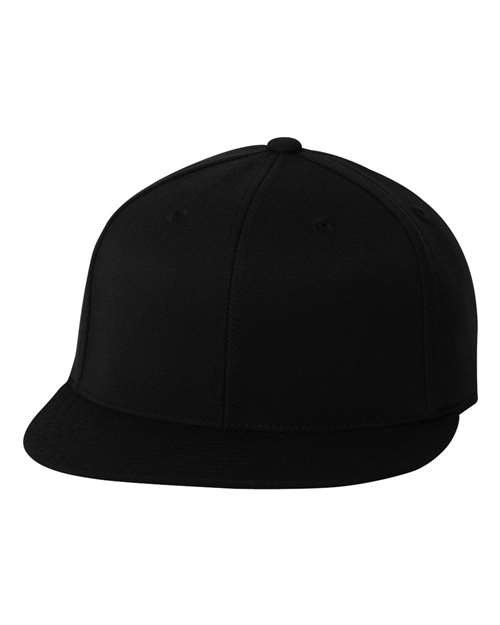 Flexfit 210® Flat Bill Cap - Black Front