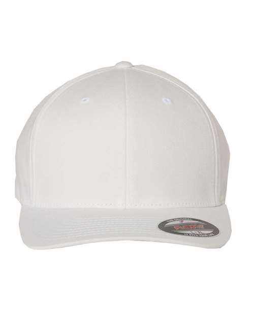 V-Flexfit® Cotton Twill Cap - White Front