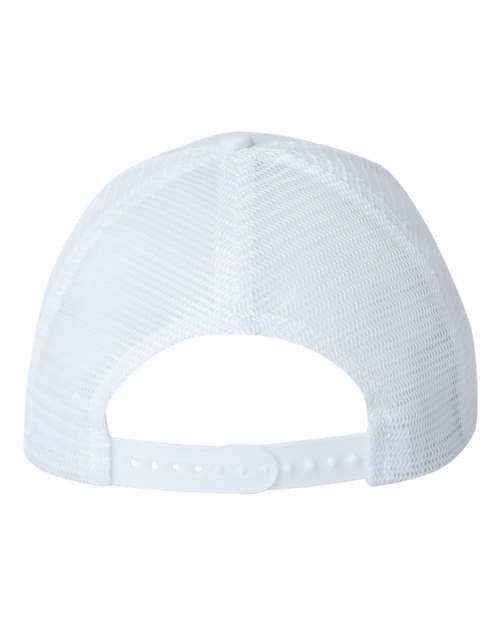 Mesh-Back Twill Trucker Cap - White Back