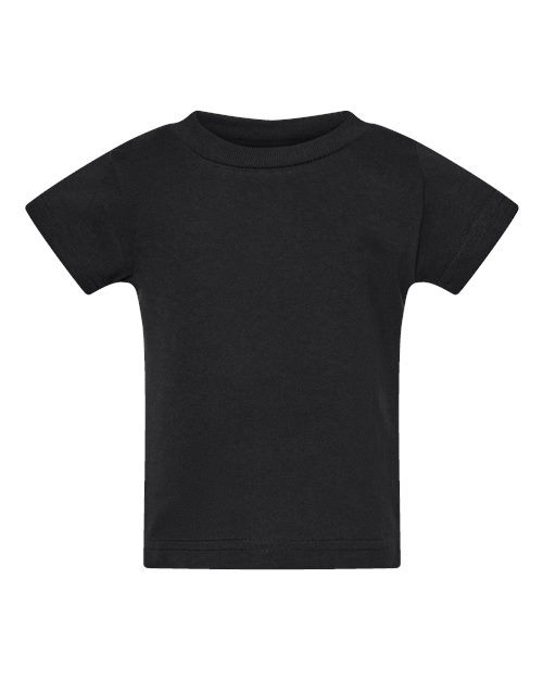 Rabbit Skins Infant Cotton Jersey Tee - Black Front