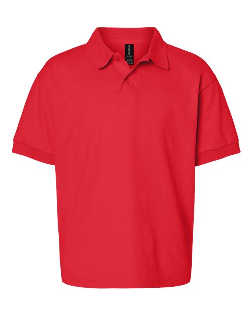 Youth DryBlend® Jersey Polo - Red Front