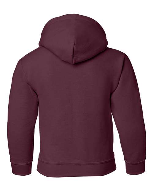 Youth Heavy Blend™ Hooded Sweatshirt - Maroon Back