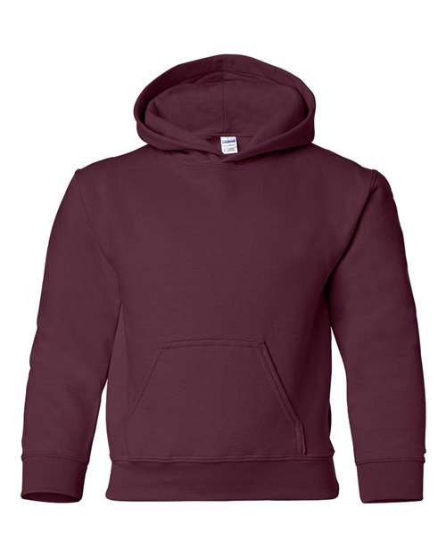 Youth Heavy Blend™ Hooded Sweatshirt - Maroon Front