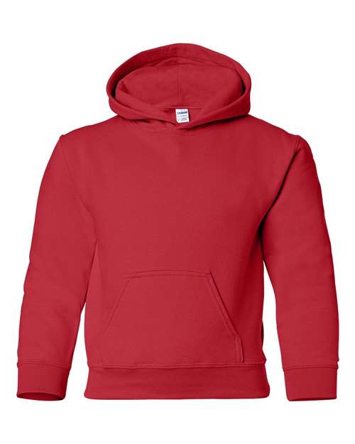 Youth Heavy Blend™ Hooded Sweatshirt - Red Front