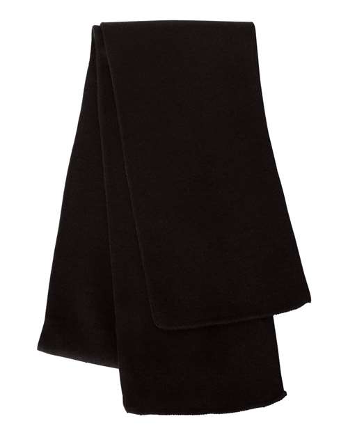 Sportsman Knit Scarf - Black Front