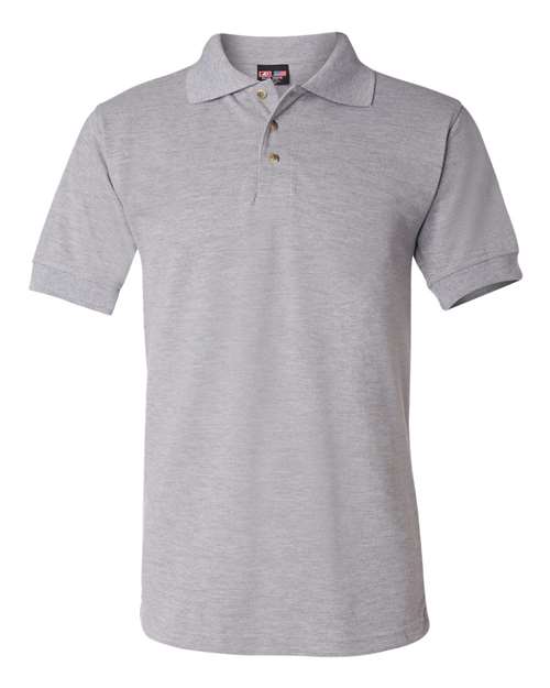 Bayside Unisex USA-Made Polo - Dark Ash Front