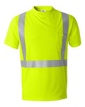 Kishigo Unisex High-Performance Microfiber T-Shirt - Lime Front