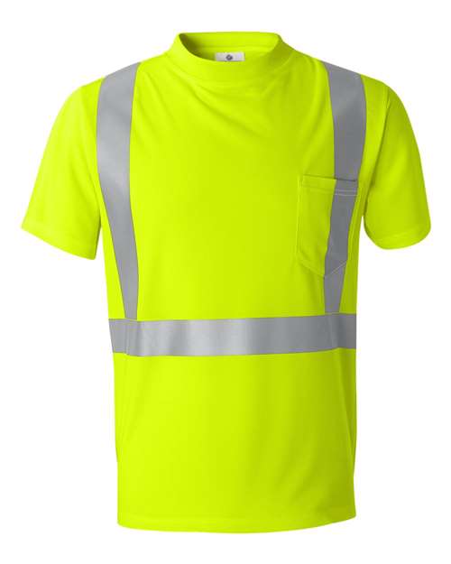 Kishigo Unisex High-Performance Microfiber T-Shirt - Lime Front