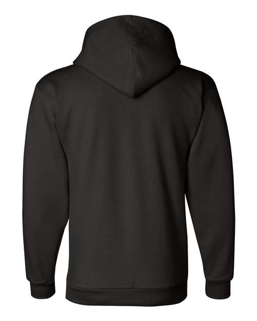 Unisex Powerblend® Hooded Sweatshirt - Black Back