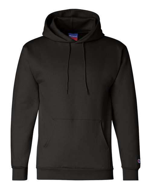 Unisex Powerblend® Hooded Sweatshirt - Black Front