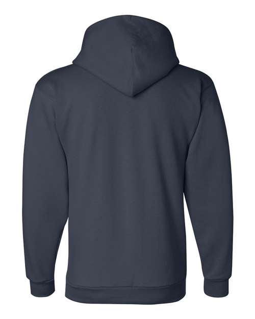 Unisex Powerblend® Hooded Sweatshirt - Navy Back