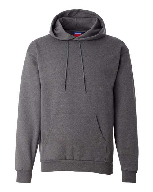 Unisex Powerblend® Hooded Sweatshirt - Charcoal Heather Front
