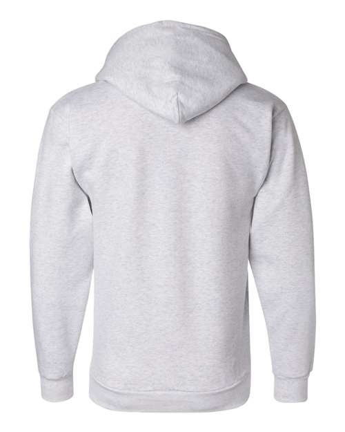 Unisex Powerblend® Hooded Sweatshirt - Silver Grey Back