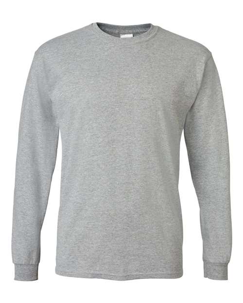 Unisex DryBlend® 50/50 Long Sleeve T-Shirt - Sport Grey Front