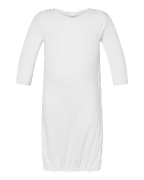 Rabbit Skins Infant Baby Rib Layette - White Front