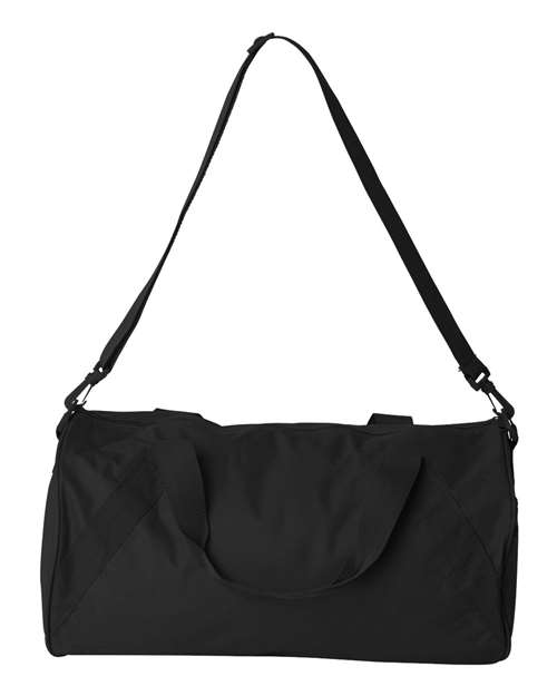Recycled 18” Small Duffel Bag - Black Front