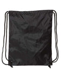Drawstring Pack with DUROcord - Black Front