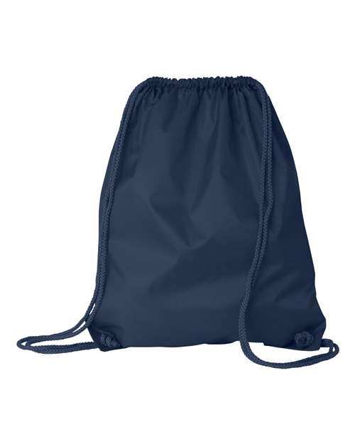 Large Drawstring Pack with DUROcord - Navy Front