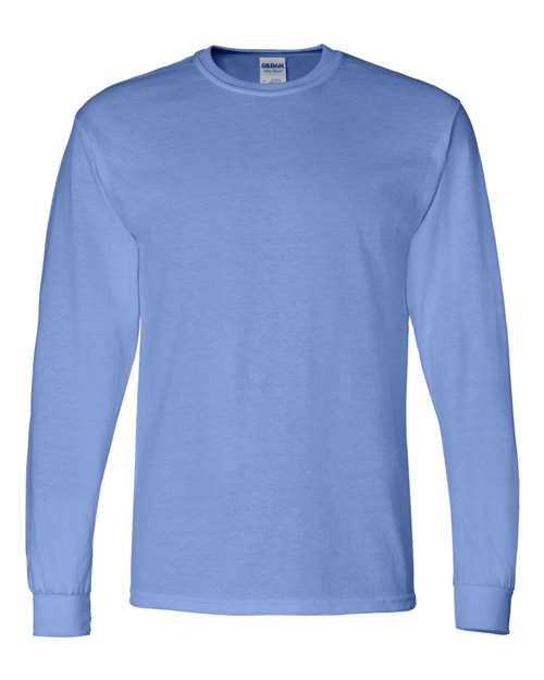 Unisex DryBlend® 50/50 Long Sleeve T-Shirt - Carolina Blue Front