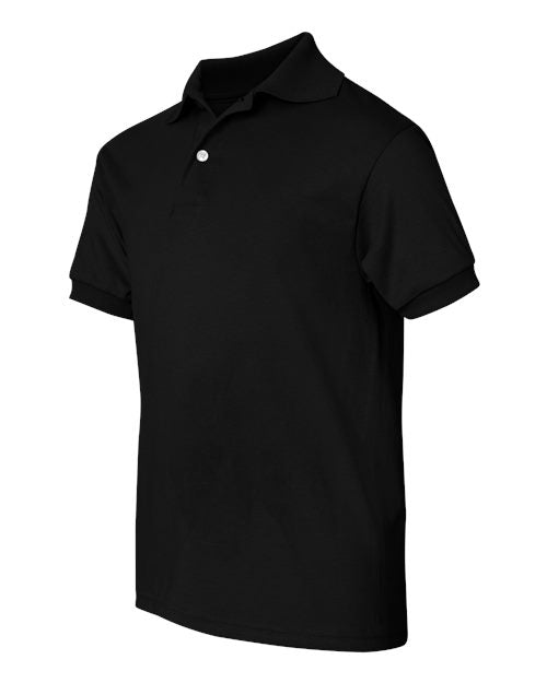 Hanes Youth EcoSmart® Jersey Polo - Side