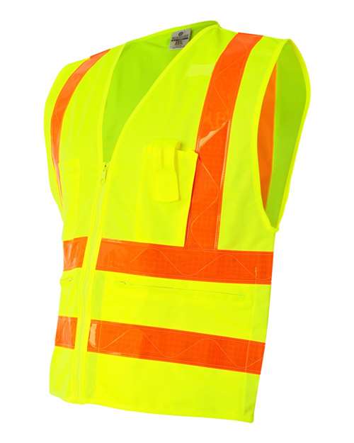 Kishigo Unisex Prismatic Hydrowick-Lite Multi Zipper Vest - Side