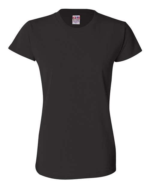 Bayside Women's USA-Made T-Shirt - Black Front
