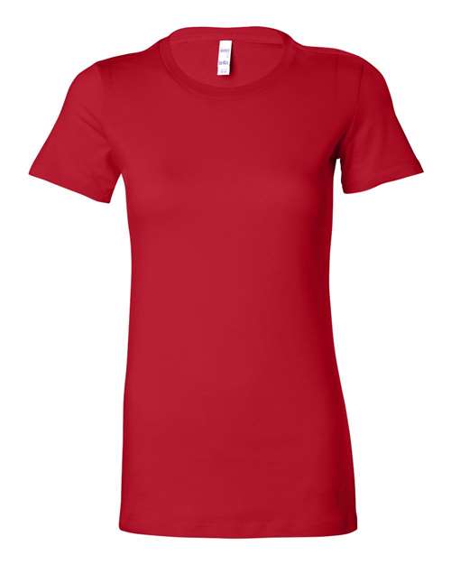 Women's Slim Fit Tee - Red Front