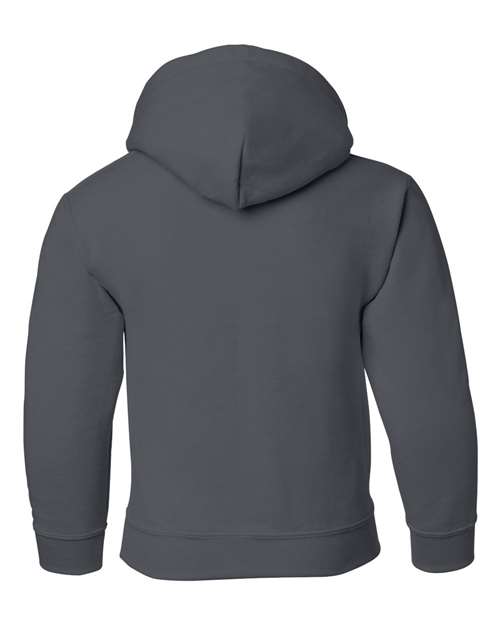 Youth Heavy Blend™ Hooded Sweatshirt - Charcoal Back
