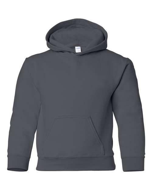 Youth Heavy Blend™ Hooded Sweatshirt - Charcoal Front