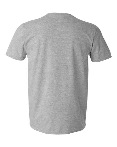 Unisex Softstyle® V-Neck T-Shirt - Sport Grey Back
