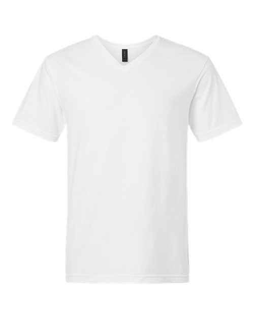 Unisex Softstyle® V-Neck T-Shirt - White Front