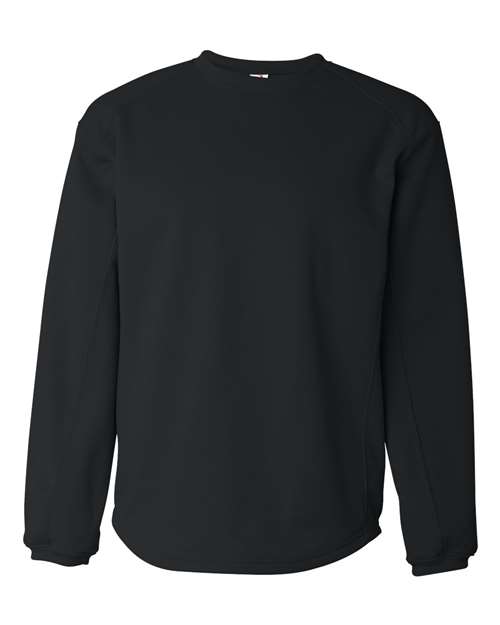 Badger Men's BT5 Performance Fleece Crewneck Sweatshirt - Black Front