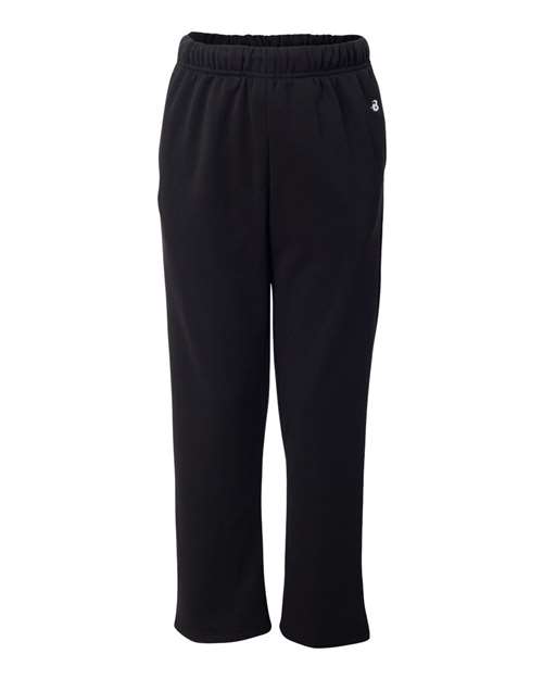 Badger Youth BT5 Performance Fleece Sweatpants - Black Front