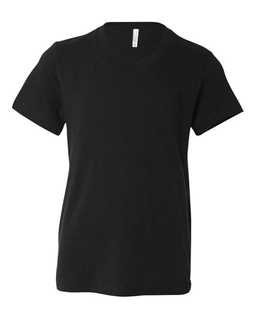 BELLA + CANVAS Youth Jersey Tee - Black Front