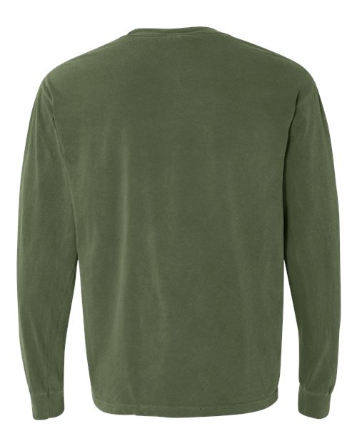 Unisex Garment-Dyed Heavyweight Long Sleeve T-Shirt - Hemp Back