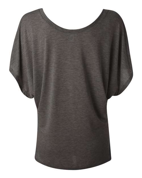 BELLA + CANVAS Women’s Flowy Draped Dolman Tee - Back