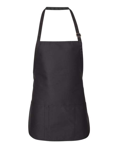 Liberty Bags Adjustable Neck Strap Apron - Black Front