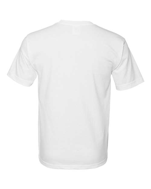 Unisex USA-Made Midweight T-Shirt - White Back