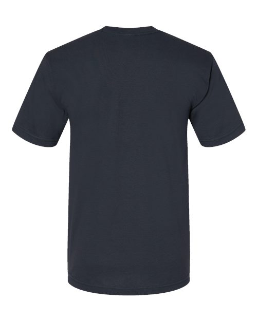 Unisex USA-Made Midweight T-Shirt - Navy Back