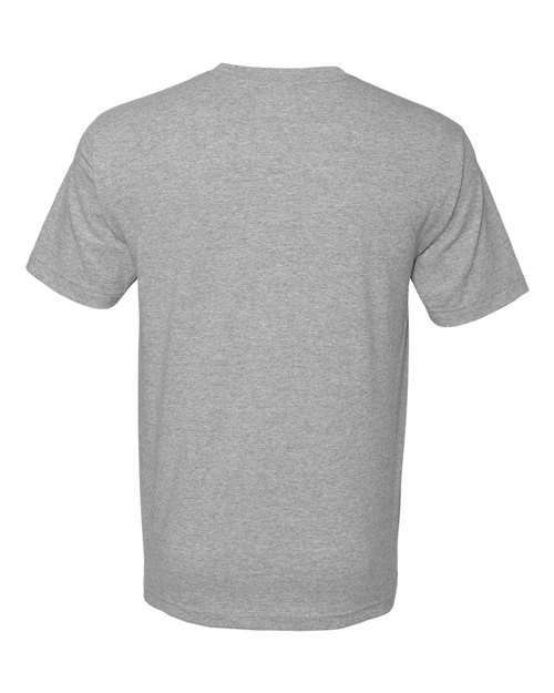 Unisex USA-Made Midweight T-Shirt - Dark Ash Back