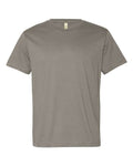 Bayside Men's USA-Made Heavyweight Waffle Knit Thermal Raglan T-Shirt - Black/ Dark Grey Front