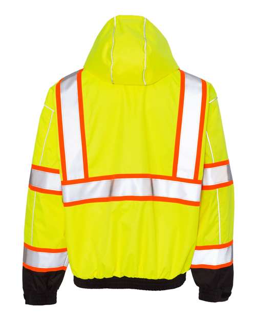 Kishigo Unisex Premium Brilliant Series® Bomber Jacket - Back