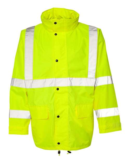 Kishigo Unisex Economy Full Rainsuit - Lime Front