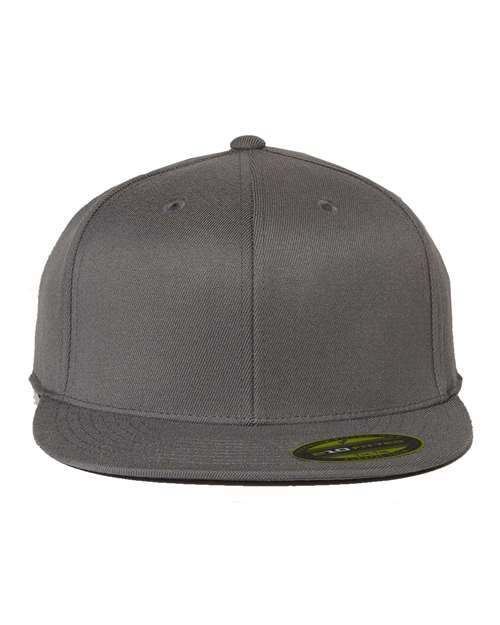 Flexfit 210® Flat Bill Cap - Dark Grey Front
