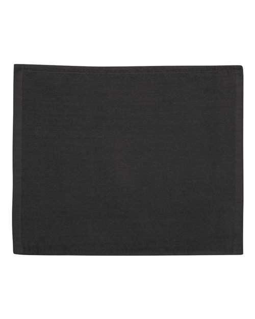 Carmel Towel Company Velour Hemmed Towel - Black Front