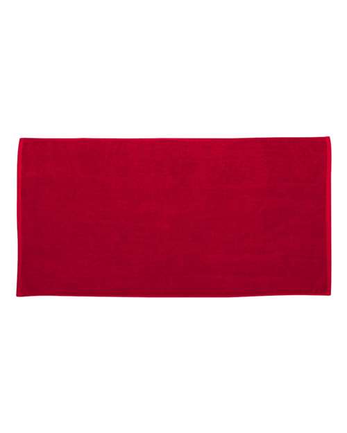 Carmel Towel Company Velour Beach Towel - Red Front