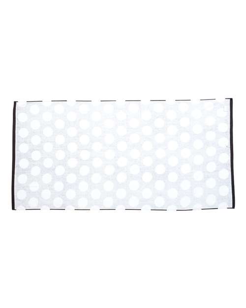 Carmel Towel Company Polka Dot Velour Beach Towel - Back