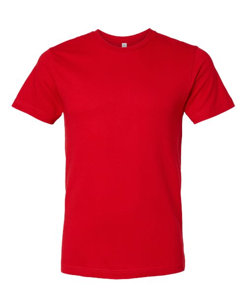 LAT Unisex Fine Jersey Tee - Red Front