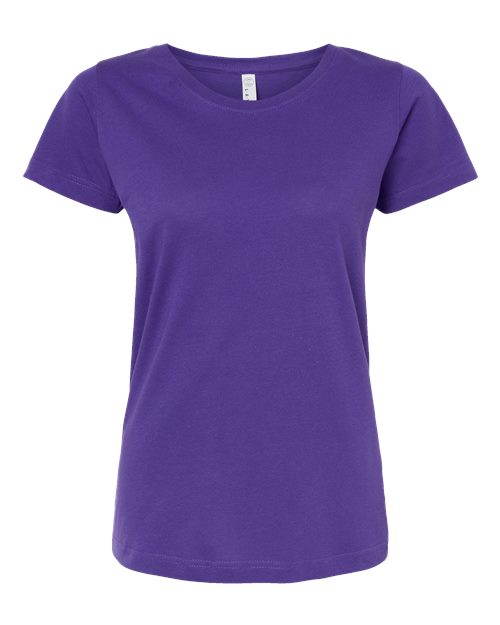 LAT Women's Fine Jersey Tee - Purple Front